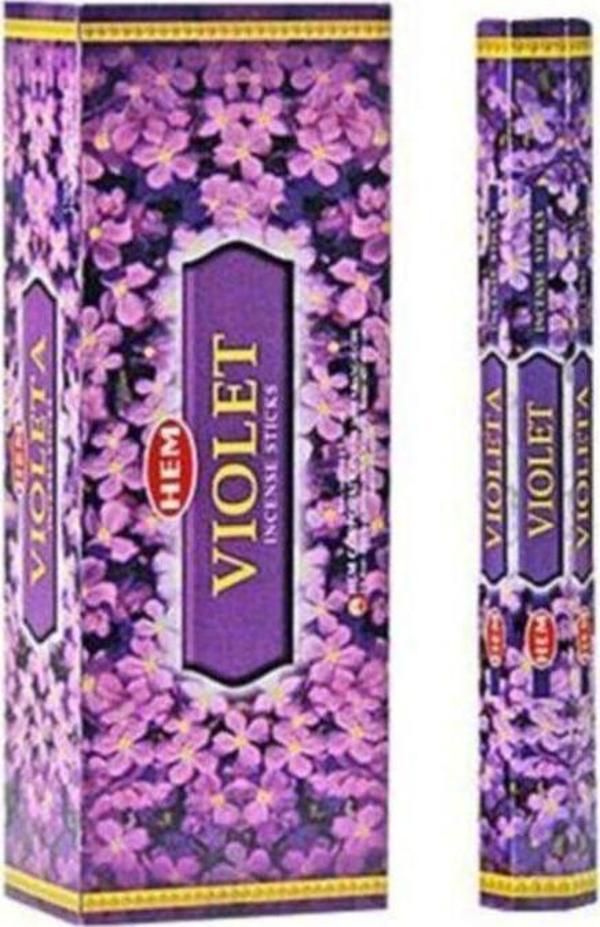 Hem Tütsü Violet Hexa (Menekşe) Kokulu 20 Çubuk Tütsü - Image 1