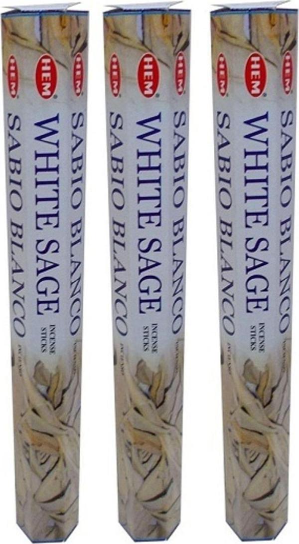 Hem Tütsü White Sage Adaçayı Tütsü 3 Paket - Image 1