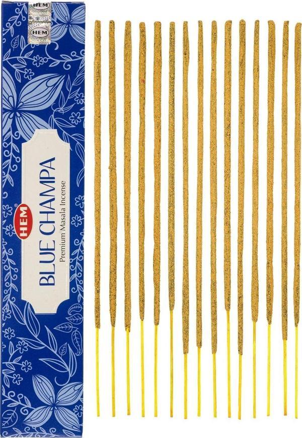 Hem Blue Champa Premium Masala Organik Çubuk Tütsü 15gr - Image 1
