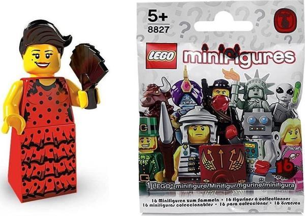 LEGO Minifigür - Seri 6 - 8827 - Flamenco Dancer +5 Yaş (1 Parça) - Image 1