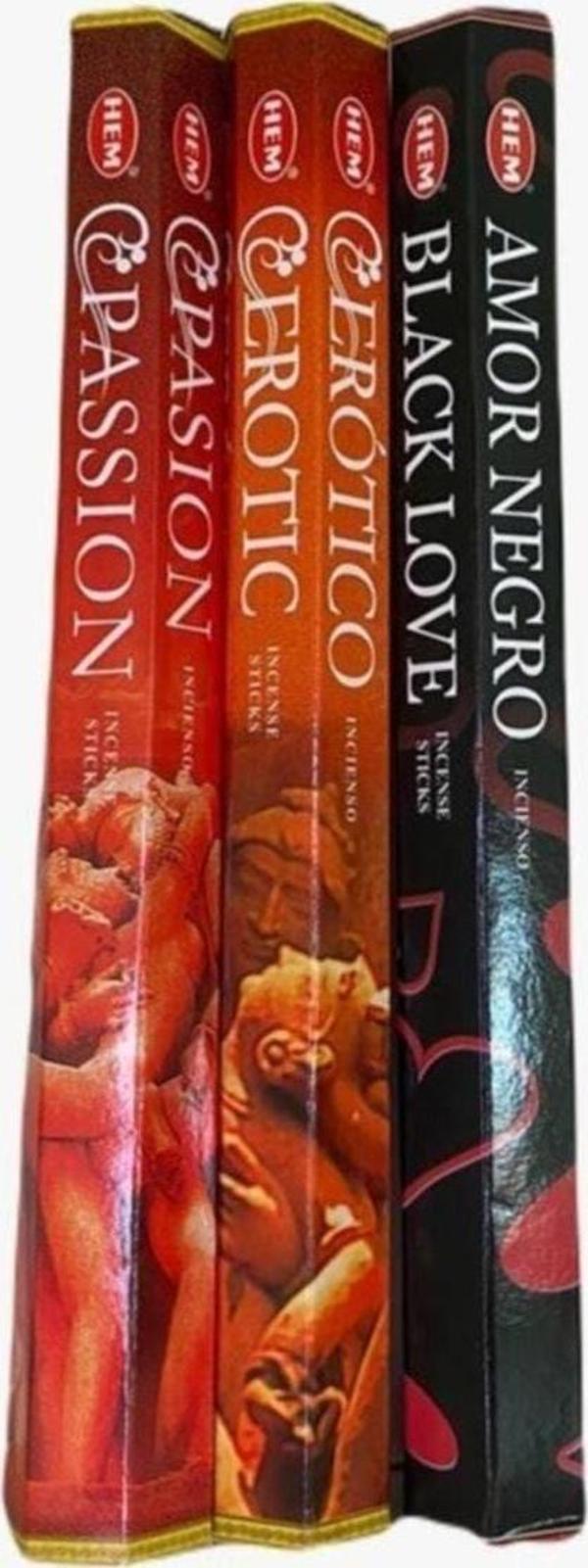 Hem Tütsü Passion, Erotica Ve Black Love 3'Lü Set - Image 1