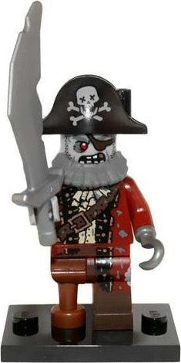 LEGO Minifigür 71010 - Seri 14 Monsters - Zombie Pirate +5 Yaş (1 Parça) - Image 1
