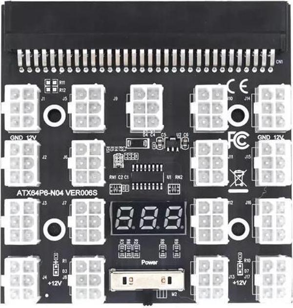 ATX64P6-N04 VER006S Güç Kaynağı Breakout Board 17 x 6 Pin - Image 1