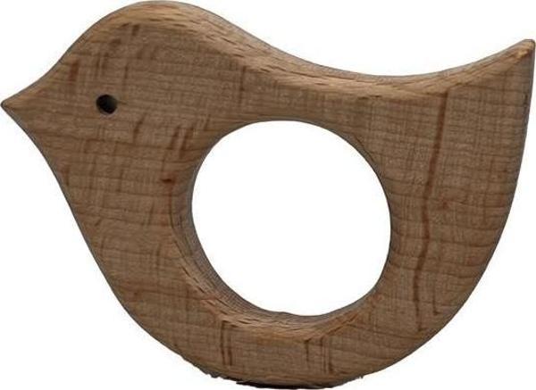 Kuş Figürü Doğal Ahşap Diş Kaşıyıcı - Image 1