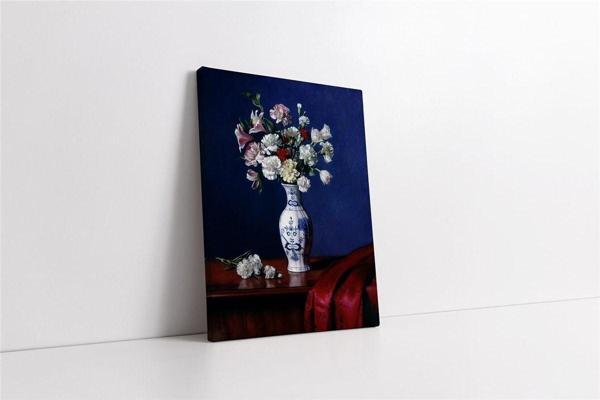 Tablosan Vazoda Çiçekler Kanvas Tablo - Image 1