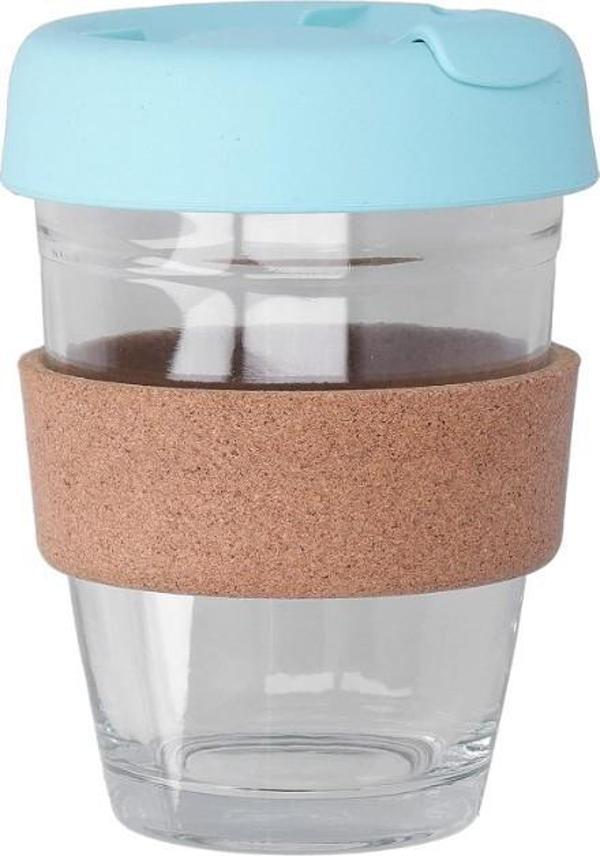 Mantar Halkalı Cam Kahve Bardağı 350ml - Image 1