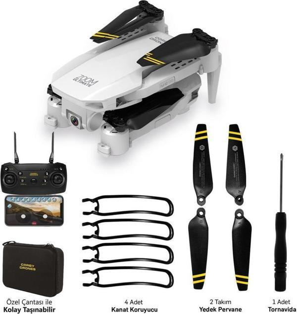 Corby CX017 Wifi Çift Kameralı Katlanabilir 1080P Drone - Image 1