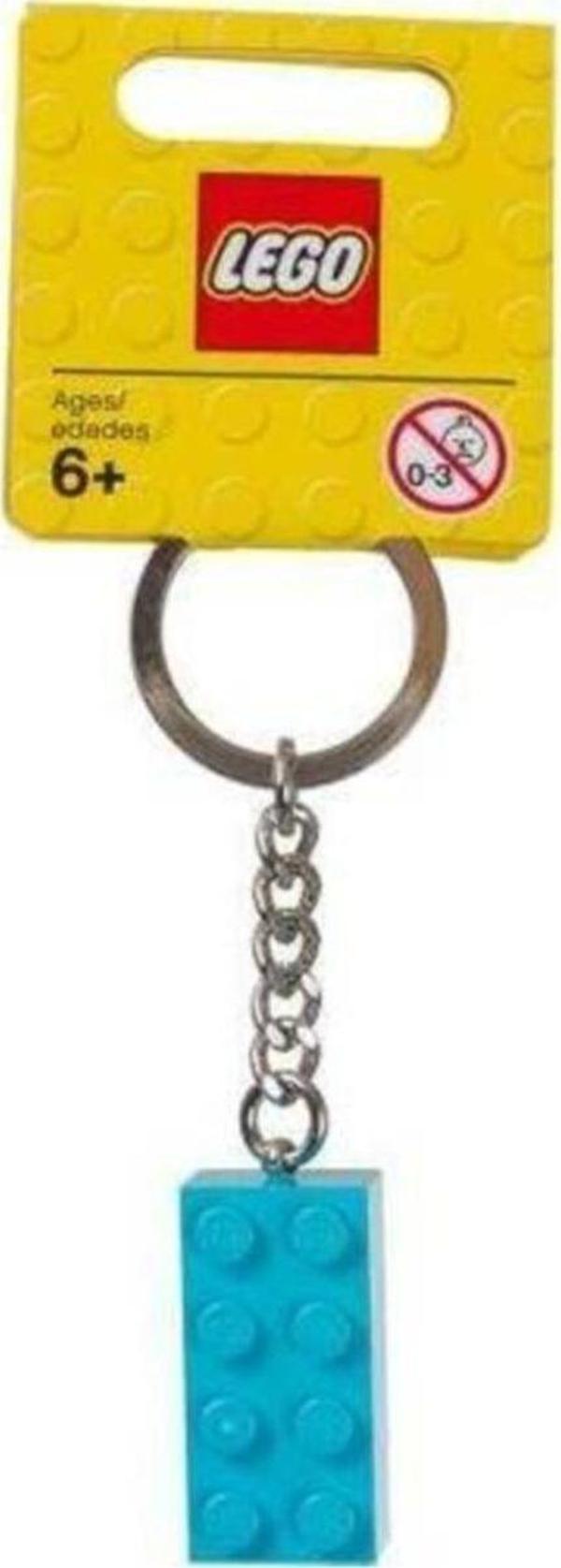 LEGO 853380 Turquoise Brick Key Chain +6 Yaş (1 Parça) - Image 1
