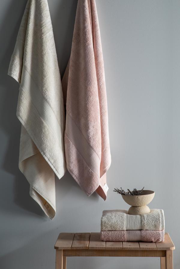 90x150 4LU HAVLU SETI LOTUS BLUSH-EKRU - BANYO SETİ - Image 1