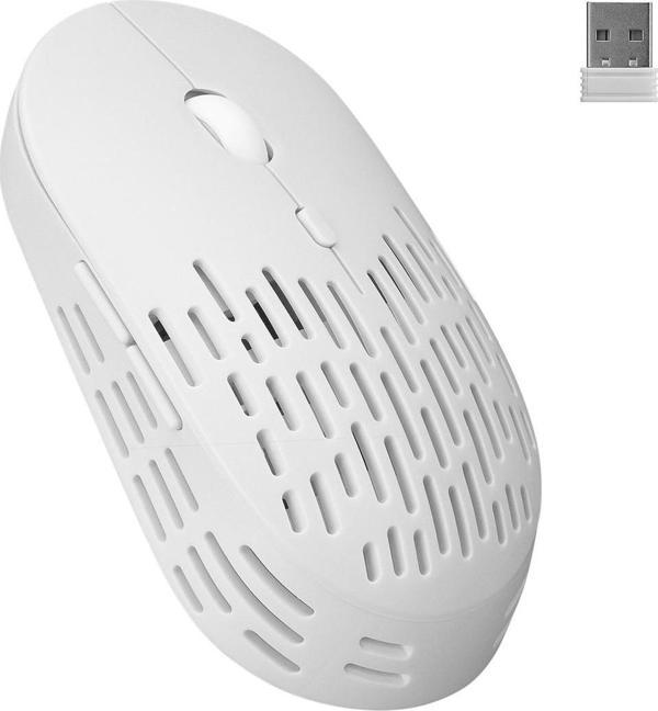 Altec Lansing Albm7422 Beyaz 2.4Ghz Şarj Edilebilir Tek Renkli 1600Dpi Optik Kablosuz Mouse - Image 1