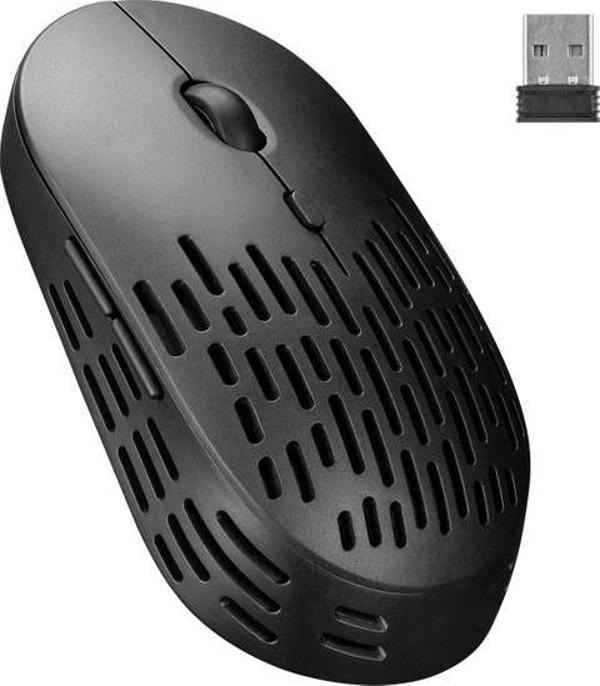 Altec Lansing Albm7422 Siyah 2.4Ghz Şarj Edilebilir Tek Renkli 1600Dpi Optik Kablosuz Mouse - Image 1