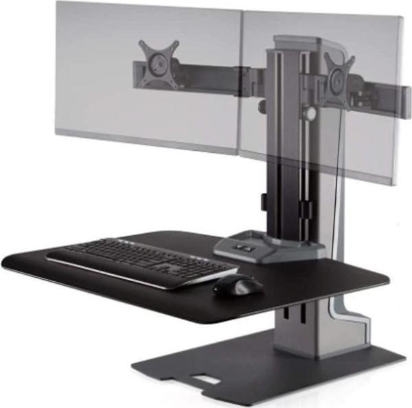 Winston-E WNSTE-2-270 Motorlu Masaüstü Monitör Standı (Çift Monitör) - Image 1