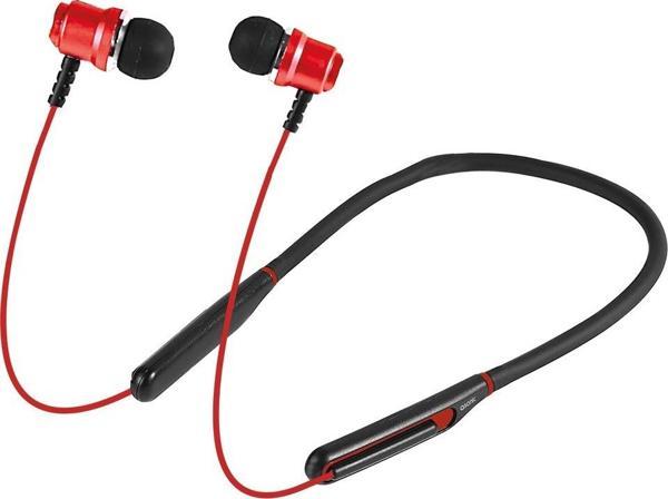 Asonic As-Xbk65 Kırmızı Boyun Askılı Mıknatıslı Bluetooth + Tf Kart Spor Kulak İçi Kulaklık - Image 1