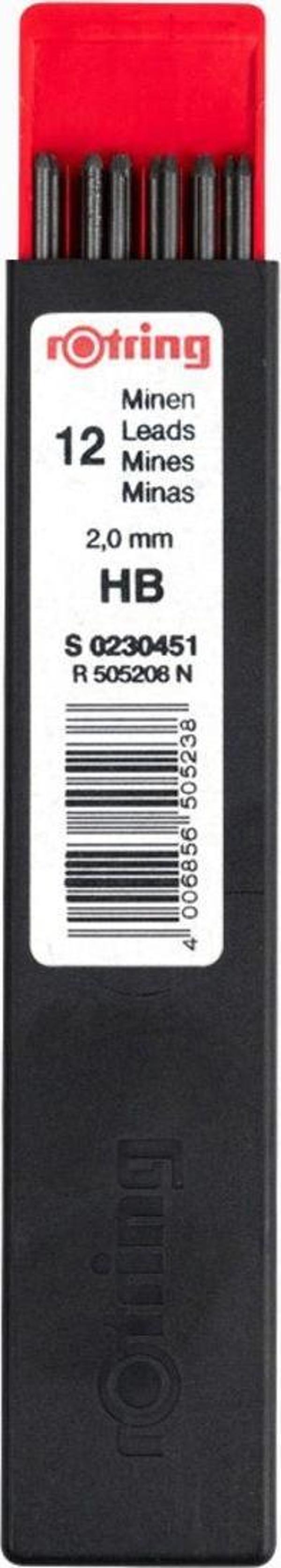 Rotring Min Kurşun Kalem Ucu 2.0 Mm HB - Image 1