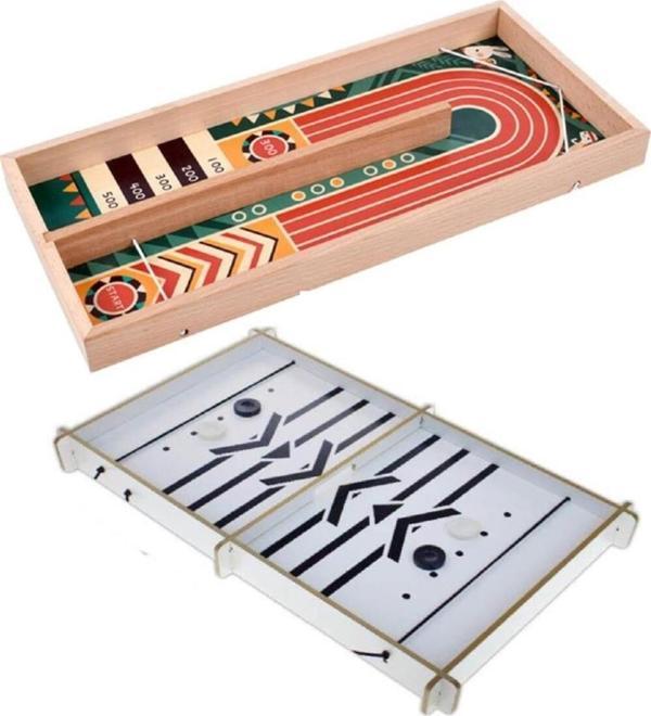 Matrax Oyuncak Shuffleboard 2 Si 1 Arada Kutu Oyunu Akç-416 - Image 1