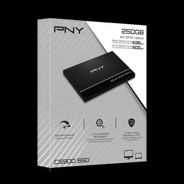 Pny 250Gb Cs900 535-500Mb-S 2,5" Sata3 Ssd (Ssd7Cs900-250-Rb) Ssd Harddisk - Image 1