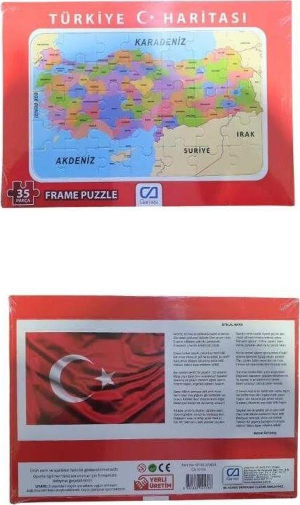 Ca Games Türkiye Haritası Frame Puzzle Cafrm-10150 - Image 1