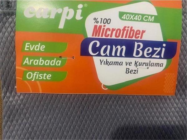 Carpi Mikrofiber Cam Temizleme Bezi 40X40Cm (2 Li Paket) - Image 1