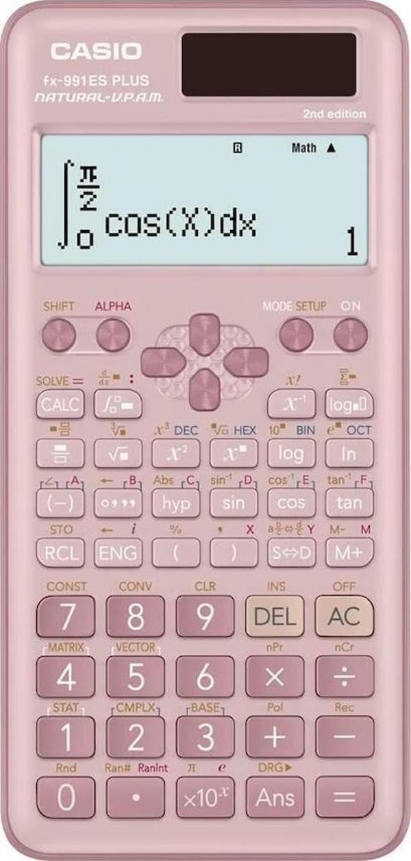 Casio Fonksiyonlu Hesap Makinesi Pembe Fx-991Es Plus - Image 1