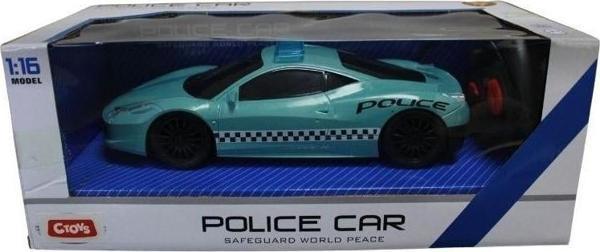 Ctoy Oyuncak Işıklı ve Sesli Uzaktan Kumandalı Polis Arabası 1:16 Qx3689-A1 - Image 1