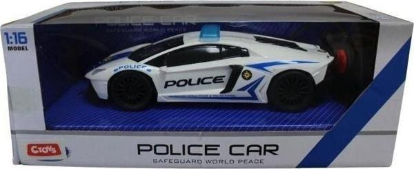 Ctoy Oyuncak Işıklı ve Sesli Uzaktan Kumandalı Polis Arabası 1:16 Qx3689-A3 - Image 1