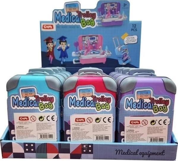 Ctoy Oyuncak Mini Çekçekli Doktor Çantası 9988-10 (Karışık Model 1 Adet) - Image 1