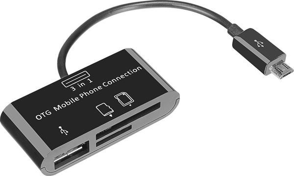 S-Link Smg-423 Micro Usb To Cep Tel Kart Okuyucu + Hup Çevirici - Image 1