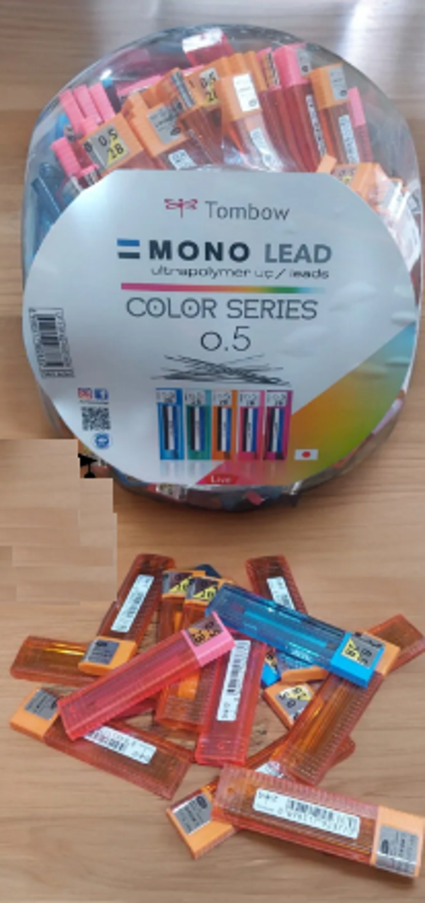 Tombow Min (Versatil Kalem Ucu) Mono Lead Uç 0,5 Mm 2B Renkli Tüp Ka.Set 360 - Image 1