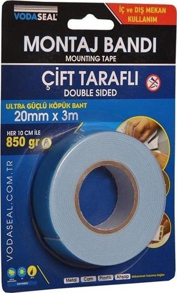 Vodaseal Super Fix Köpük Bant 20Mmx3M (Metal-Cam-Plastik-Ahşap) - Image 1