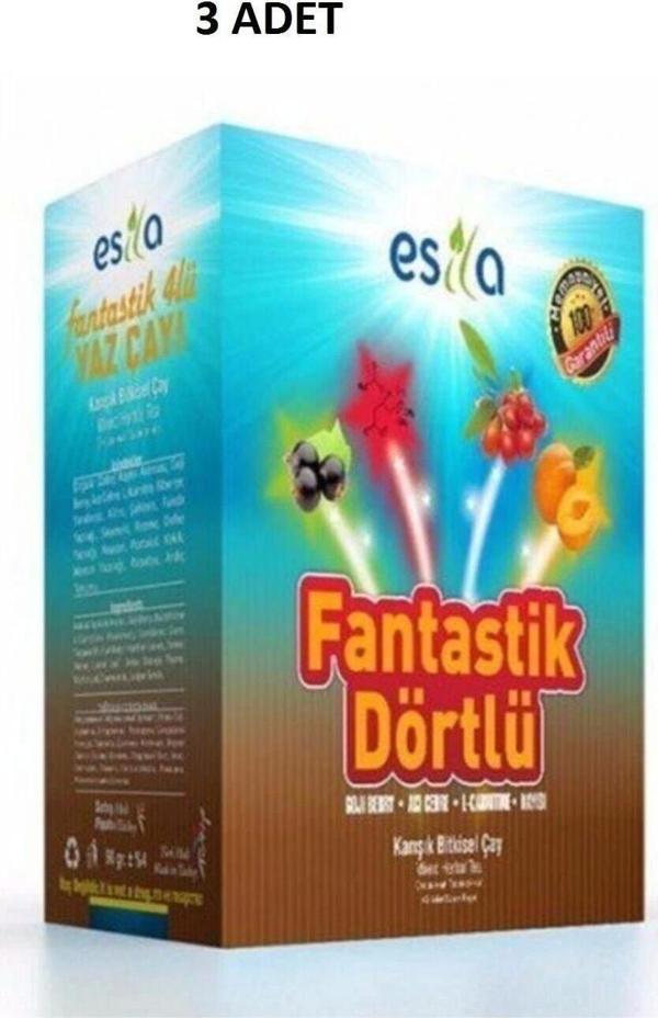 3 Kutu (135 POŞET) Fantastik Dörtlü Form Çayı - Image 1