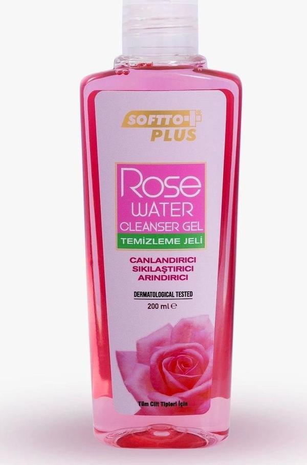 Softto Plus Gül Suyu Yüz Temizleme Jeli 200 Ml - Image 1