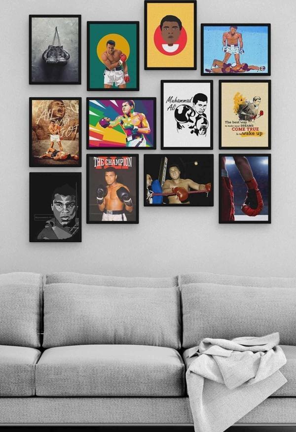 Muhammed Ali 12 Parça Ahşap Mdf Tablo Tgtb1291 - Image 1