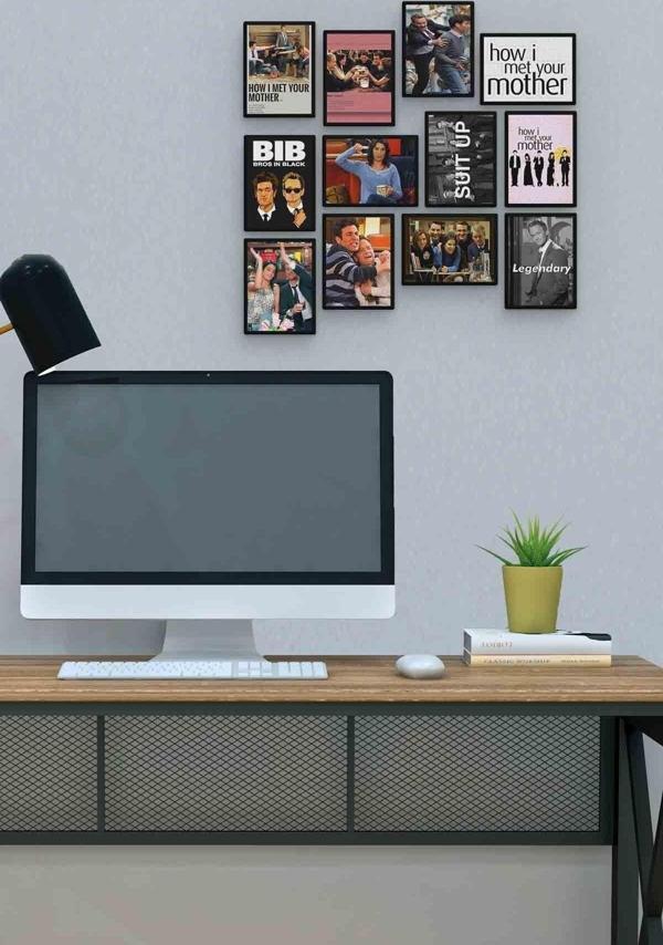 How I Met Your Mother 12 Parça Mdf (ahşap) Tablo Ofis Boyu  - Image 1