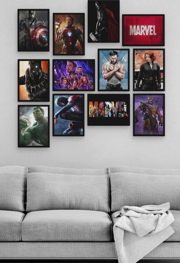 Movies Series 12 Parça Ahşap Mdf Tablo Zlltb227 - Image 1