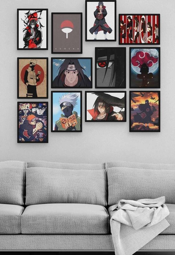 Itachi Uchiha 12 Parça Ahşap Mdf Tablo Zlltb379 - Image 1