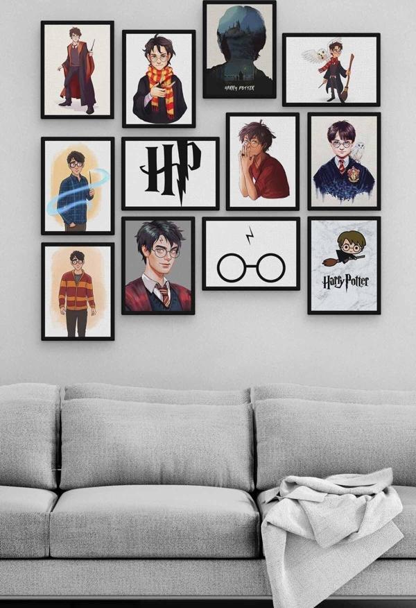 Harry Potter 12 Parça Ahşap Mdf Tablo Zlltb248 - Image 1