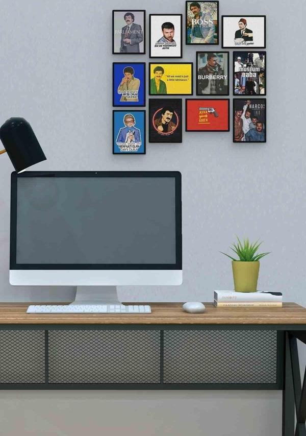 Arabesk 12 Parça Mdf (ahşap) Tablo Ofis Boyu  - Image 1