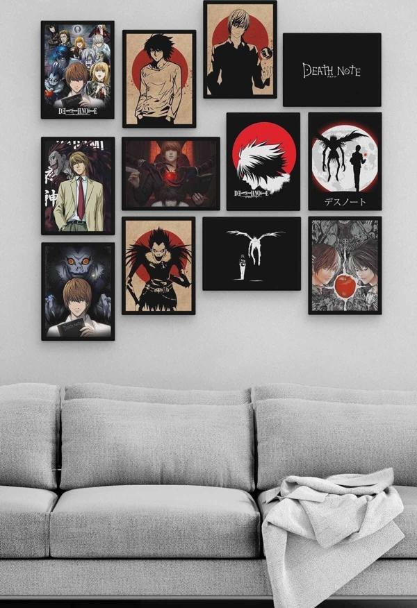 Death Note 12 Parça Ahşap Mdf Tablo Zlltb203 - Image 1