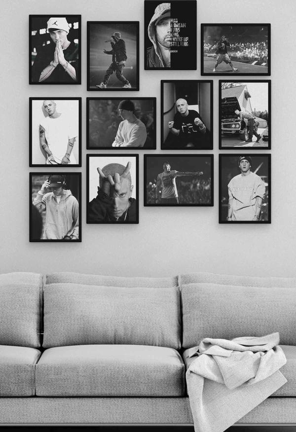 Eminem 12 Parça Ahşap Mdf Tablo Zlltb231 - Image 1