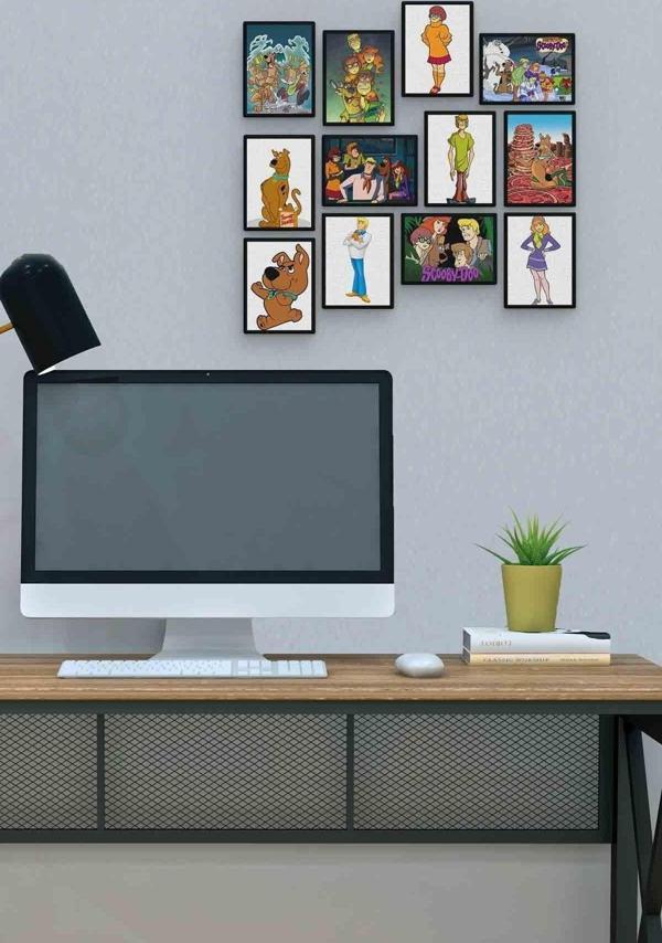 Scooby Doo 12 Parça Mdf (ahşap) Tablo Ofis Boyu  - Image 1