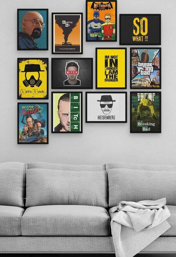 Breaking Bad 12 Parça Ahşap Mdf Tablo Zlltb374 - Image 1