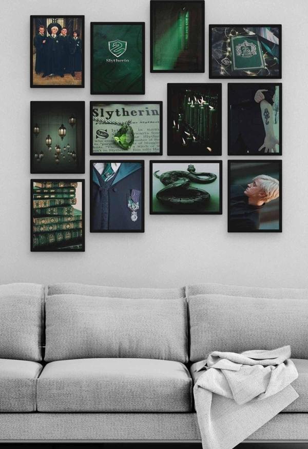 Slytherin 12 Parça Ahşap Mdf Tablo Zlltb269 - Image 1