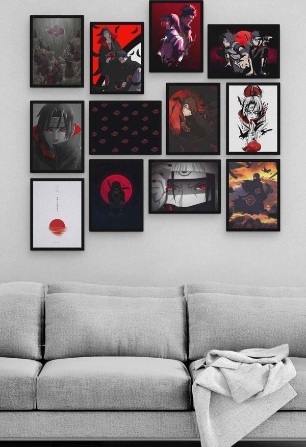 Naruto Itachi 12 Parça Ahşap Mdf Tablo Zlltb213 - Image 1
