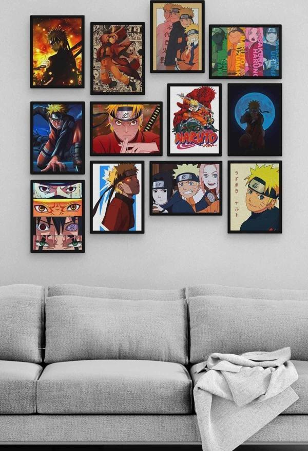 Naruto Uzumaki 12 Parça Ahşap Mdf Tablo Zlltb212 - Image 1