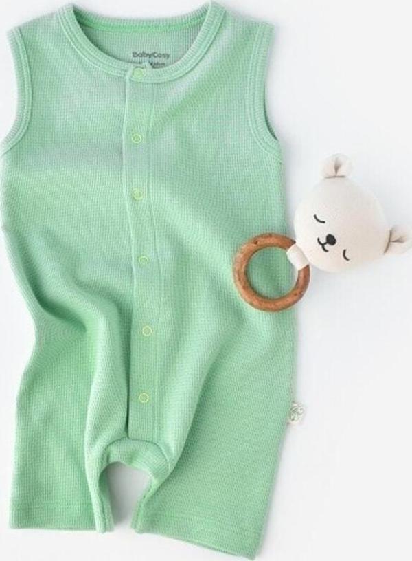 Baby Cosy Organik Waffle Askılı Tulum Mint 12-18 Ay - Image 1
