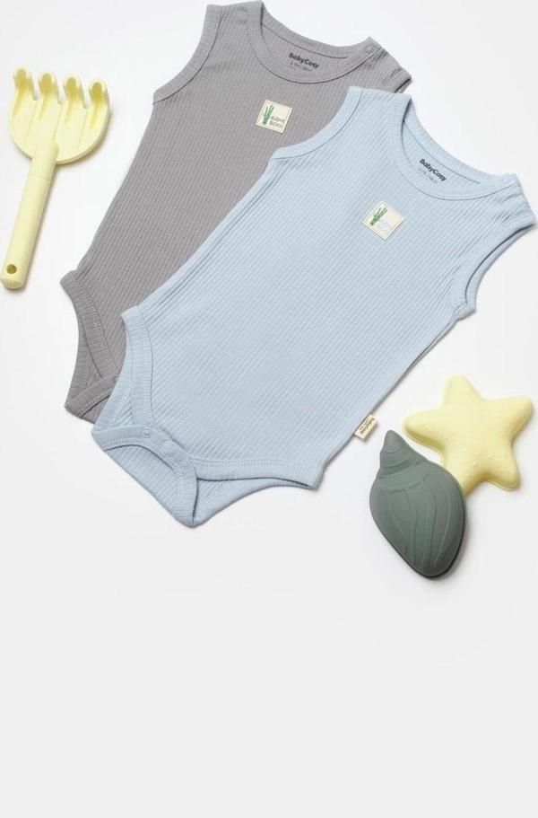Baby Cosy 2 Li Askılı Body Csyb9014 Mavi 12-18 Ay - Image 1
