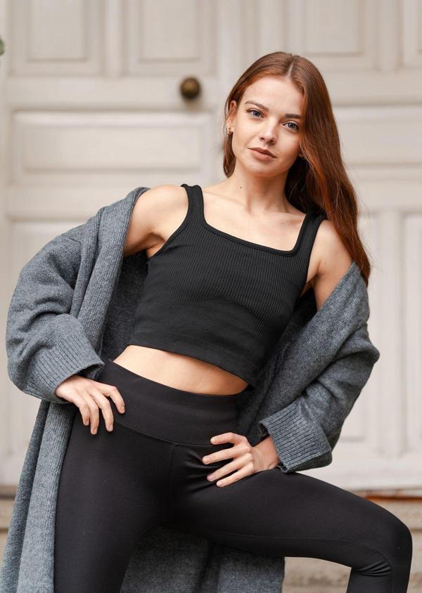 Kadın Askılı Crop Atlet - Image 1