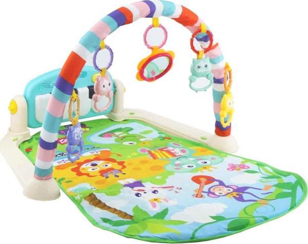 Babycim Bebek Piyanolu Oyun Halısı ve Jimnastik Merkezi (Aynalı ve Çıngıraklı) - Image 1