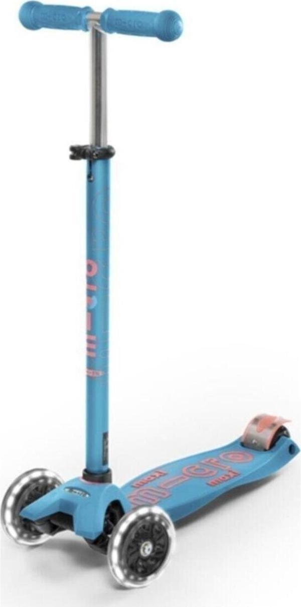 Micro Maxi Deluxe LED Turkuaz MMD078 3 Tekerlekli Işıklı Çocuk Scooter - Image 1