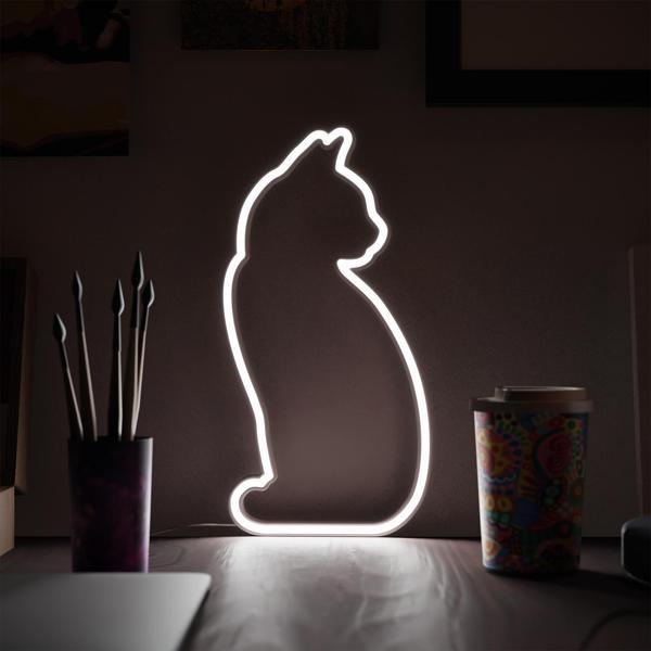Mustard Cat Led Işık - Image 1